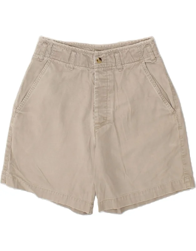 Alice style EDDIE BAUER Womens Chino Shorts US 8 Medium W28  Grey Cotton