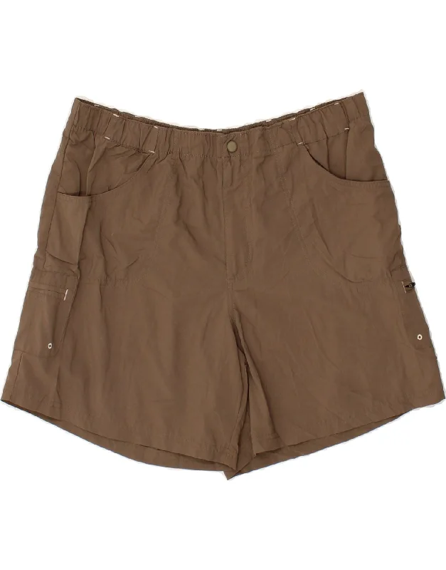 Cozy Pants COLUMBIA Womens Cargo Shorts Large W34  Brown Nylon