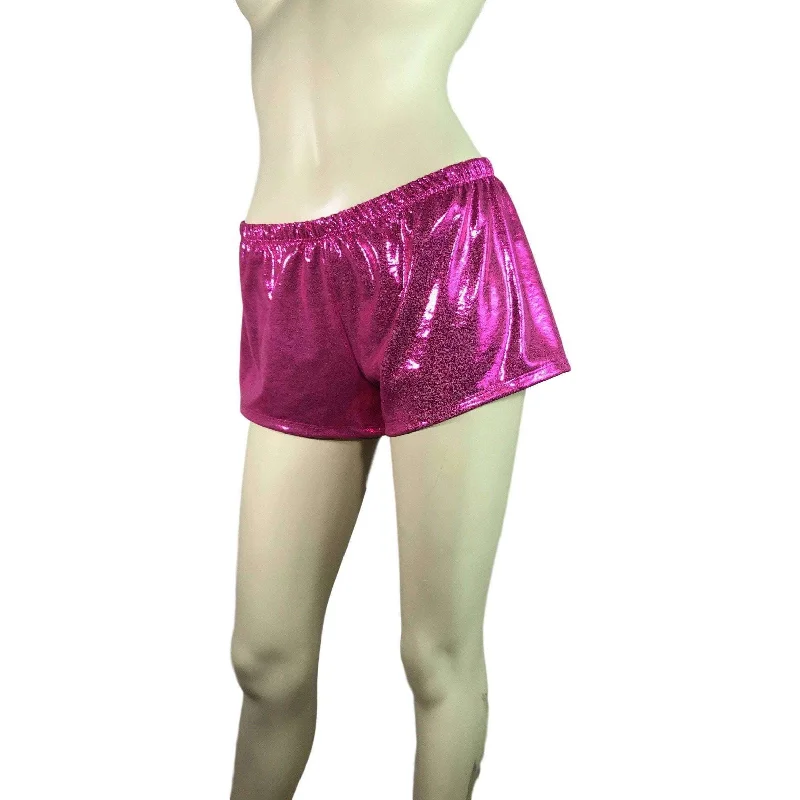 Elegant Outline Rave Shorts - Pink Mystique