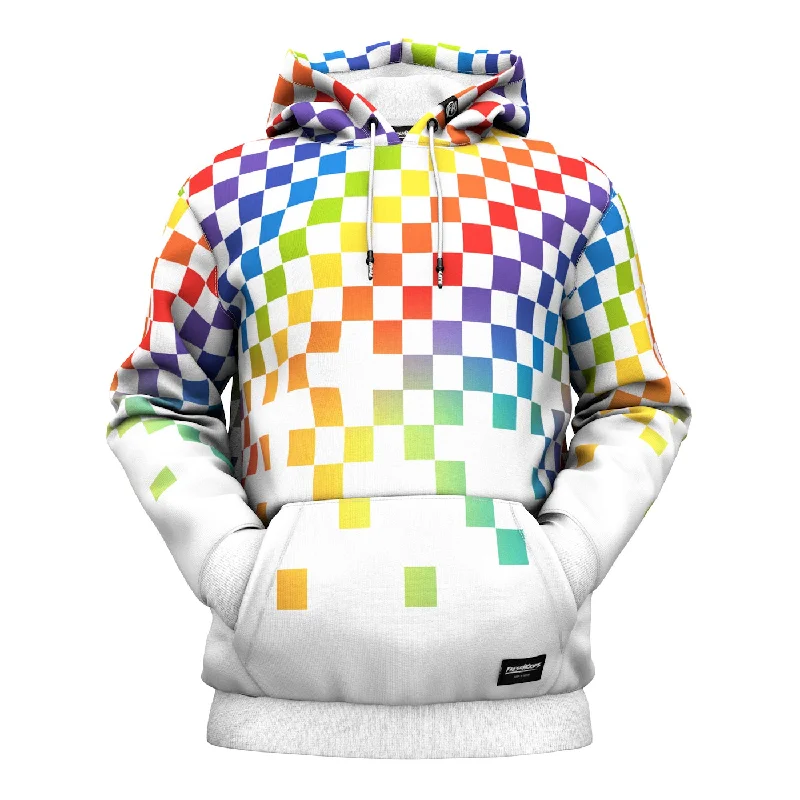 Cozy Outerwear Rainbow Blocks Hoodie