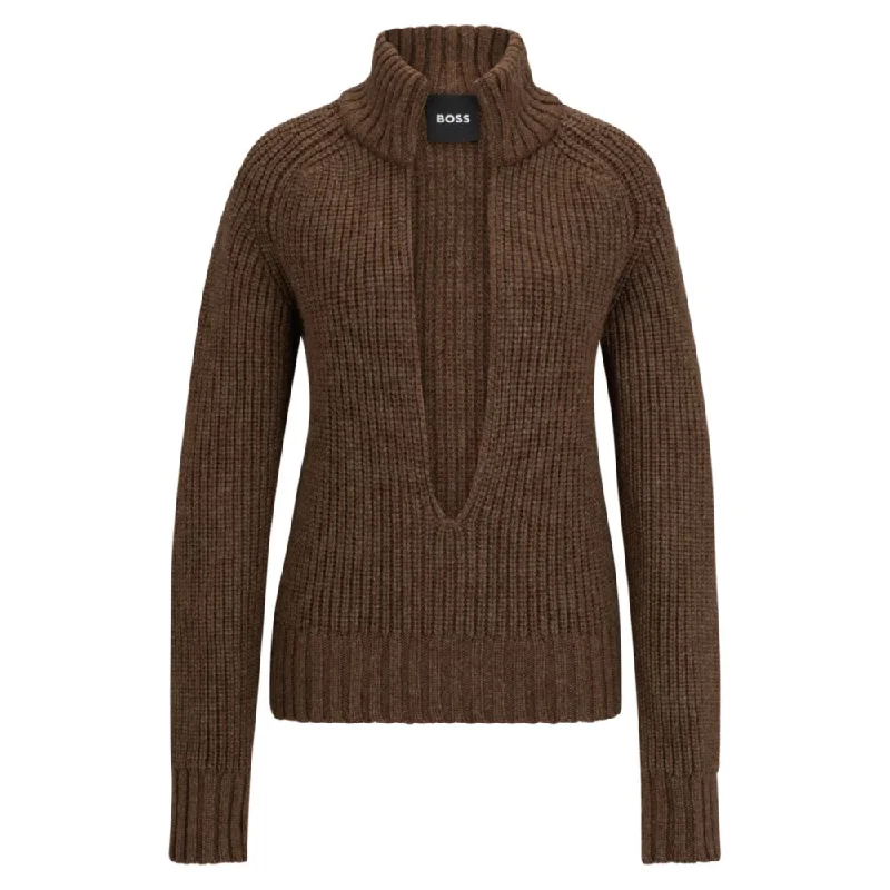 Cool Style V-neck sweater in a wool and silk blend