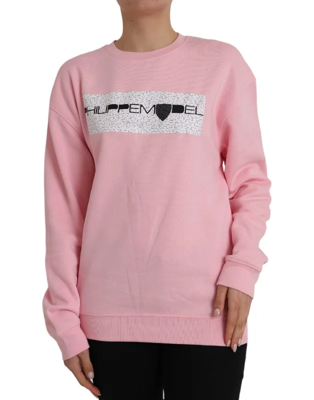 Minimal Comfort Philippe Model Cotton Logo Long Sleeves Pullover Women's Sweater (Pre-Owned)