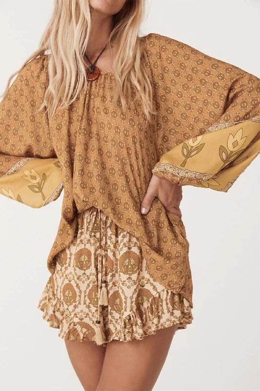 Chic Relaxation Chateau Flutter Short In Champagne