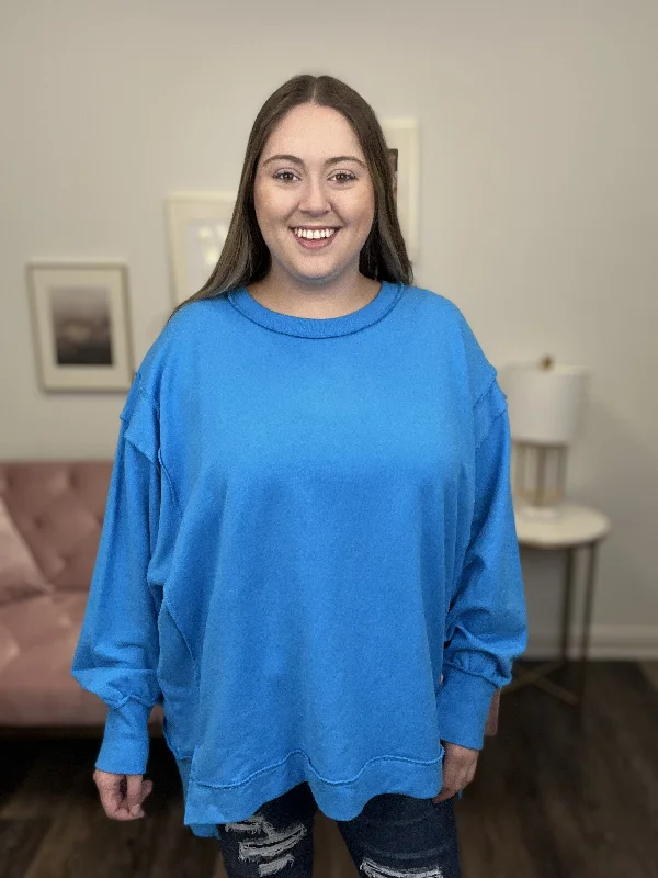 Luxury Classic Last Night Lonely's Niece Women's Oversized Long Sleeve Sweatshirt