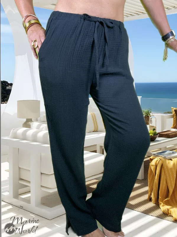 Trendy Comfort Split Coast Women's Jeans Elastic Wistband