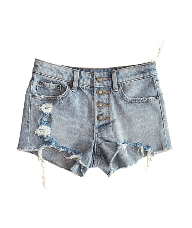 Retro Skirt Design Katie J NYC Girls Venice Light Wash Jean Shorts