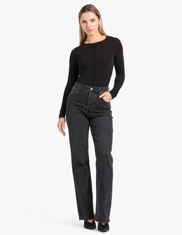 Fun and cute Manuela Stretch Denim Jean - Washed Black