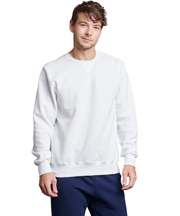 Stand-up collar design 82RNSM - Russell Athletic Unisex Cotton Classic Crew Sweatshirt | White Stand-up collar design 82RNSM - Russell Athletic Unisex Cotton Classic Crew Sweatshirt | White
