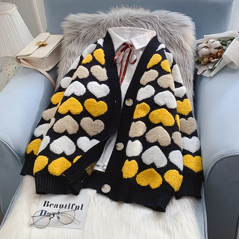 Cool Summer Love aging cardigan sweater sweater sweater coat  5102