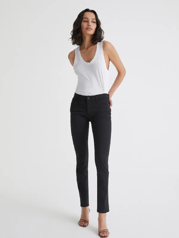 Comfortable and simple Prima Mid Rise Cigarette Jean - Black