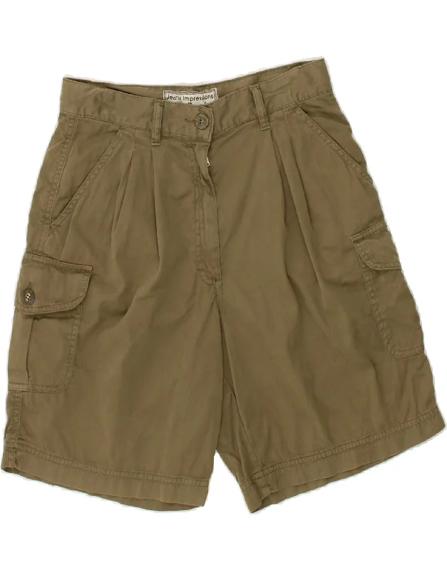 Simple Matching JOYE+FUN Womens Cargo Shorts IT 40 Small W28  Khaki Cotton