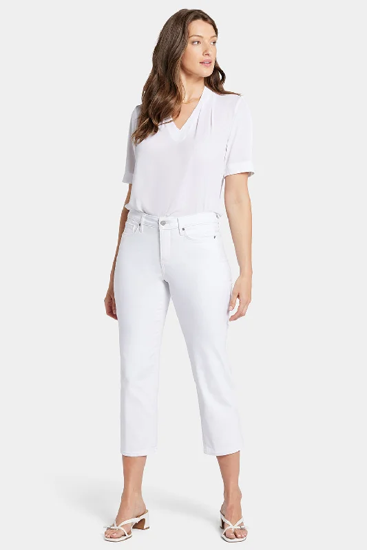 Classic Choice Relaxed Piper Crop Jeans  - Optic White