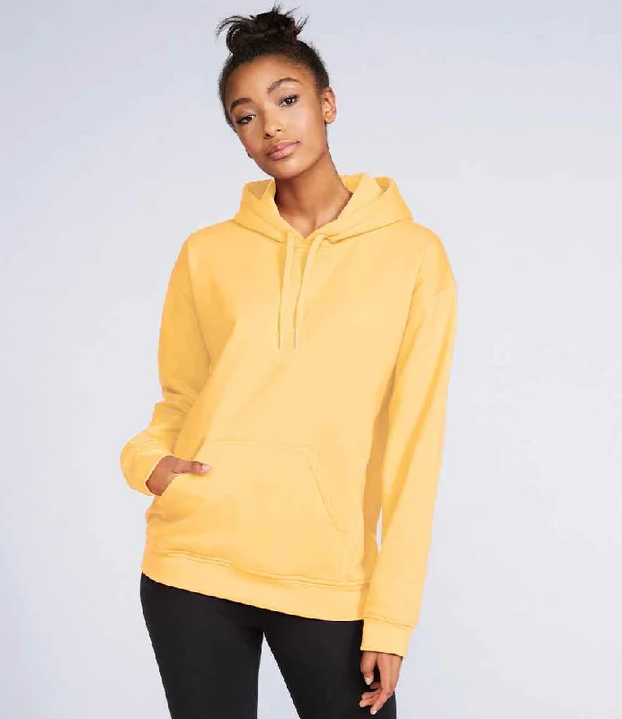 Fashionable Ease Gildan SoftStyle® Midweight Hoodie | Yellow Haze