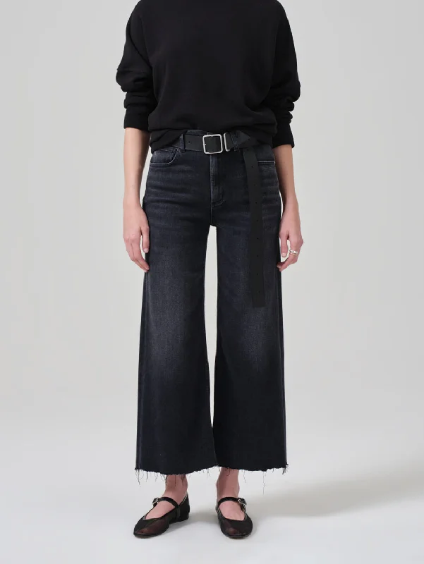 Literary Style Lyra Wide Leg Crop Jean - Medallion