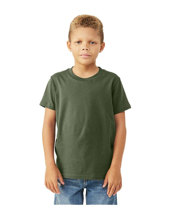 Cool Breeze At Night 3001Y - Bella + Canvas Youth Jersey T-Shirt | Military Green