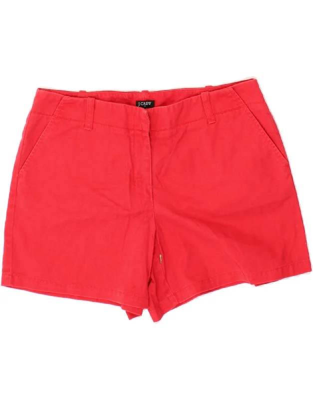 Versatile Style J. CREW Womens Low Fit Chino Shorts US 10 Large W34  Red Cotton