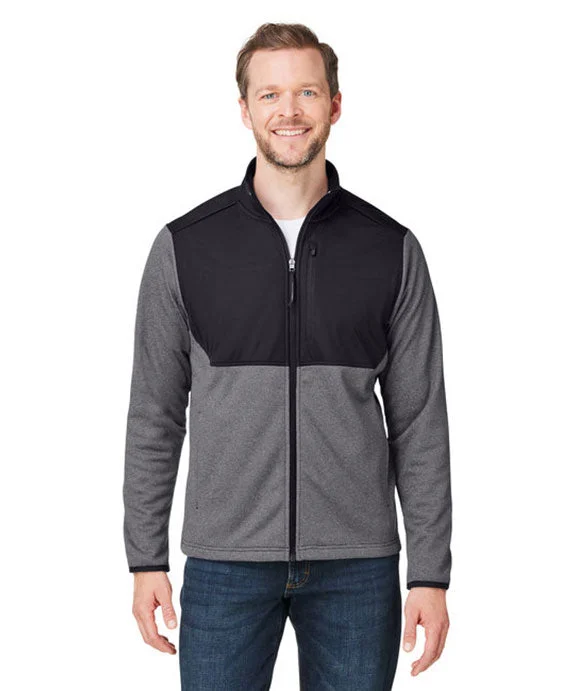 Celebrity Style CE74 - Core 365 Mens Venture Heathered Stripe Hybrid Jacket
