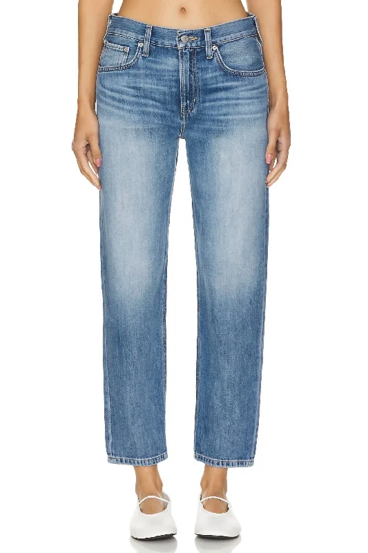 High-end Customization Marlowe Slim Boyfriend Jeans In Castaway