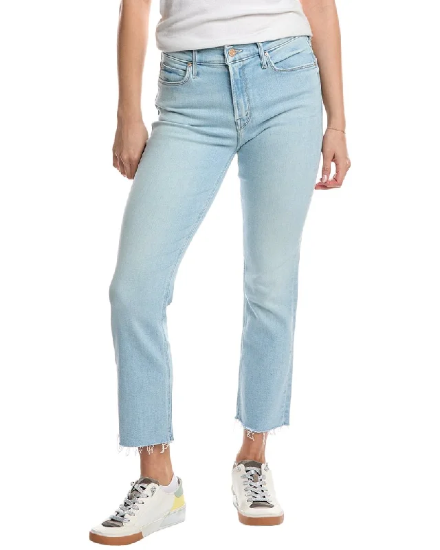 Retro Prints MOTHER The Mid-Rise Dazzler Crop Fray Sun Kissed Jean