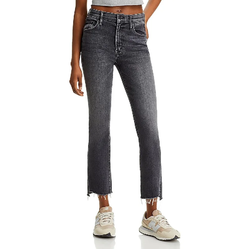 Preview New Products Womens Raw Hem Denim Cropped Jeans