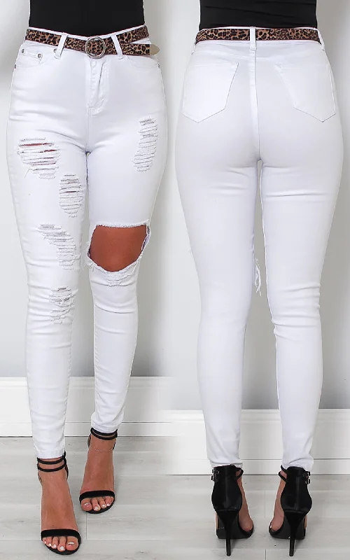 Classic Choice Jovi Jeans - White