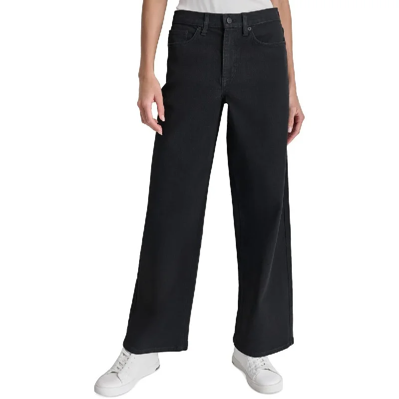 Casual Wear Womens Pocket Denim Flared Jeans