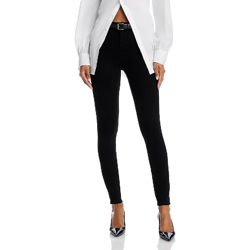 Classic Style Womens Pocket Denim Skinny Jeans
