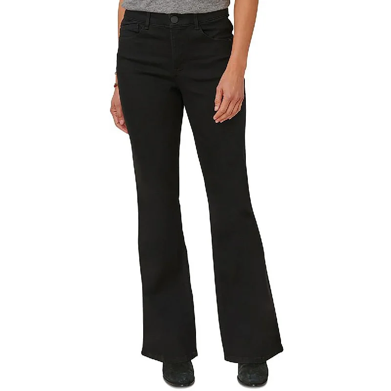 Soft Fashion Petites Womens Stretch Denim Bootcut Jeans